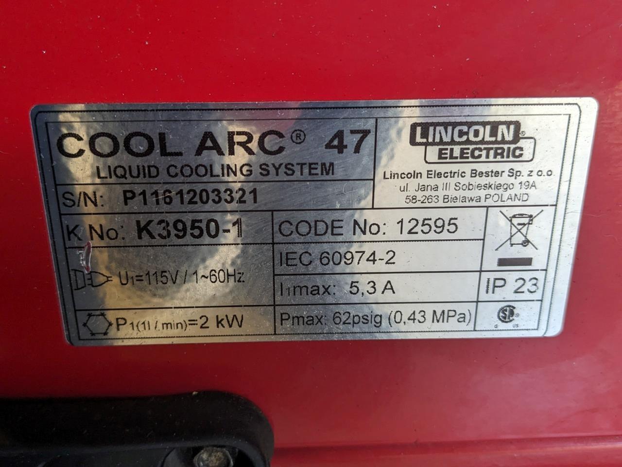 LINCOLN ELECTRIC ASPECT 375 AC/DC READY-PAK WELDING CART K3950-1 BAY3