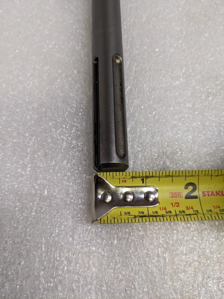 UNBRANDED SDS-MAX CARBIDE TIPPED DRILL 1" X 20-1/2" 4-CUTTER USED D0