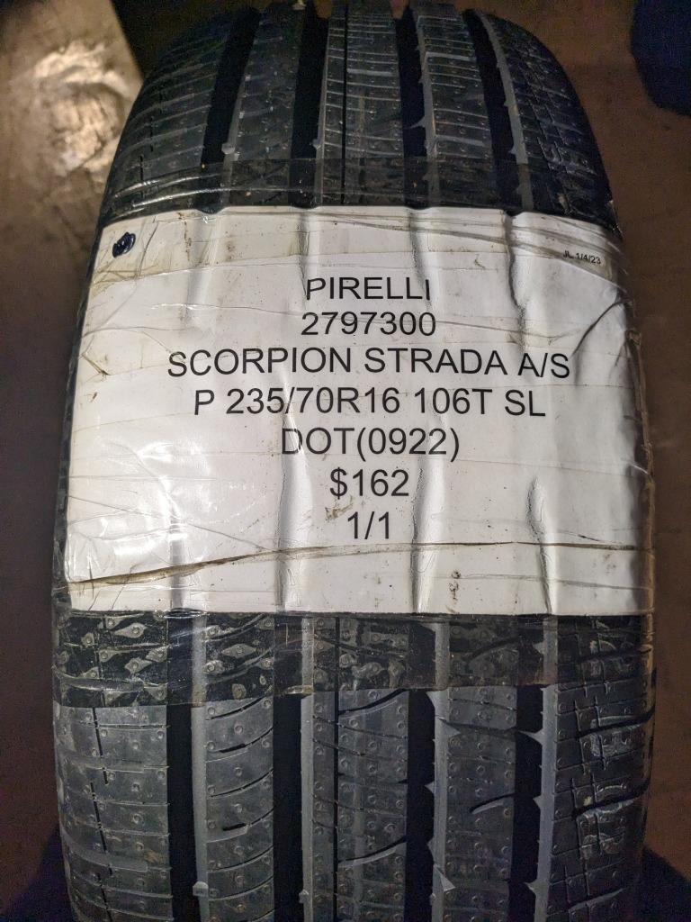 PIRELLI SCORPION STRADA  A/S P 235 70 16 106T SL TIRE 2797300 CQ2
