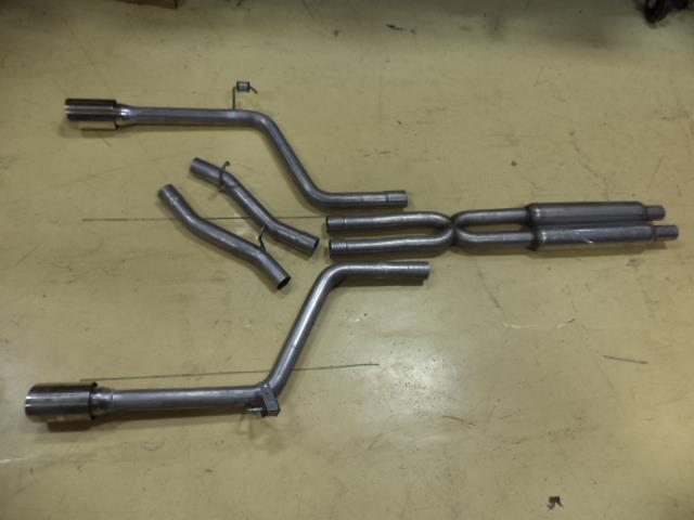 NEW DUAL EXHAUST SYSTEM RESONATOR UNKNOWN BRAND