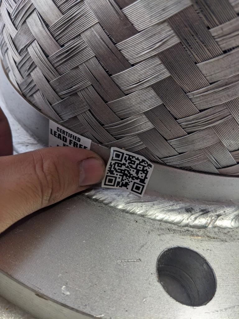 UNBRANDED BRAIDED FLEXIBLE CONNECTOR 15-3/16"X13-1/2" 8 BOLT SS NEW H1