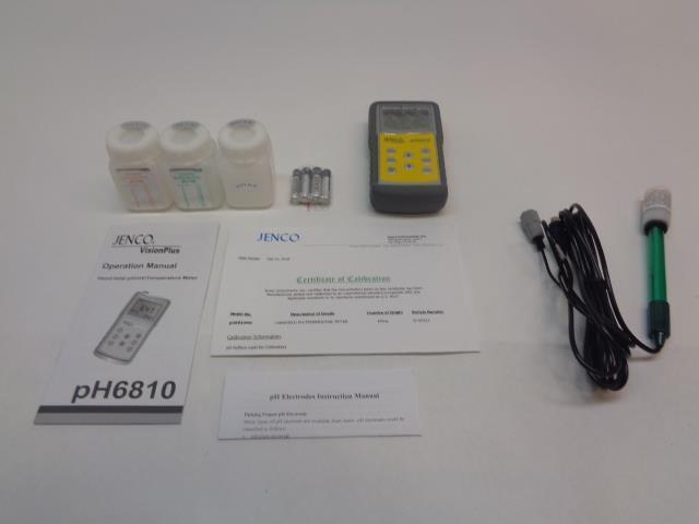 NEW JENCO VISIONPLUS pH/mV/TEMPERATURE METER KIT pH6810NK R28