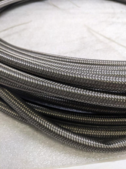 UNBRANDED BRAIDED STEEL 91.33' HOSE 9/16" OD 7/16" ID W/ PTFE LINING NEW R3T3