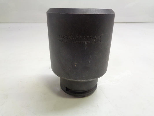 NEW STANLEY PROTO 1-1/2" DRIVE IMPACT SOCKET 3" SIX POINT 15048L R22