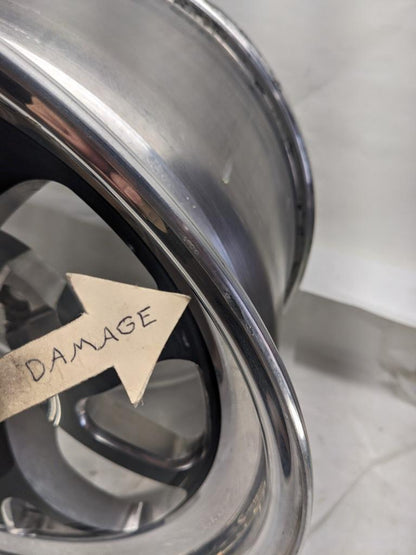 1 WELD RACING 76HB7100W67A WHEEL RT-S S76 FORGED ALUMINUM BLACK 17X10 USED B2