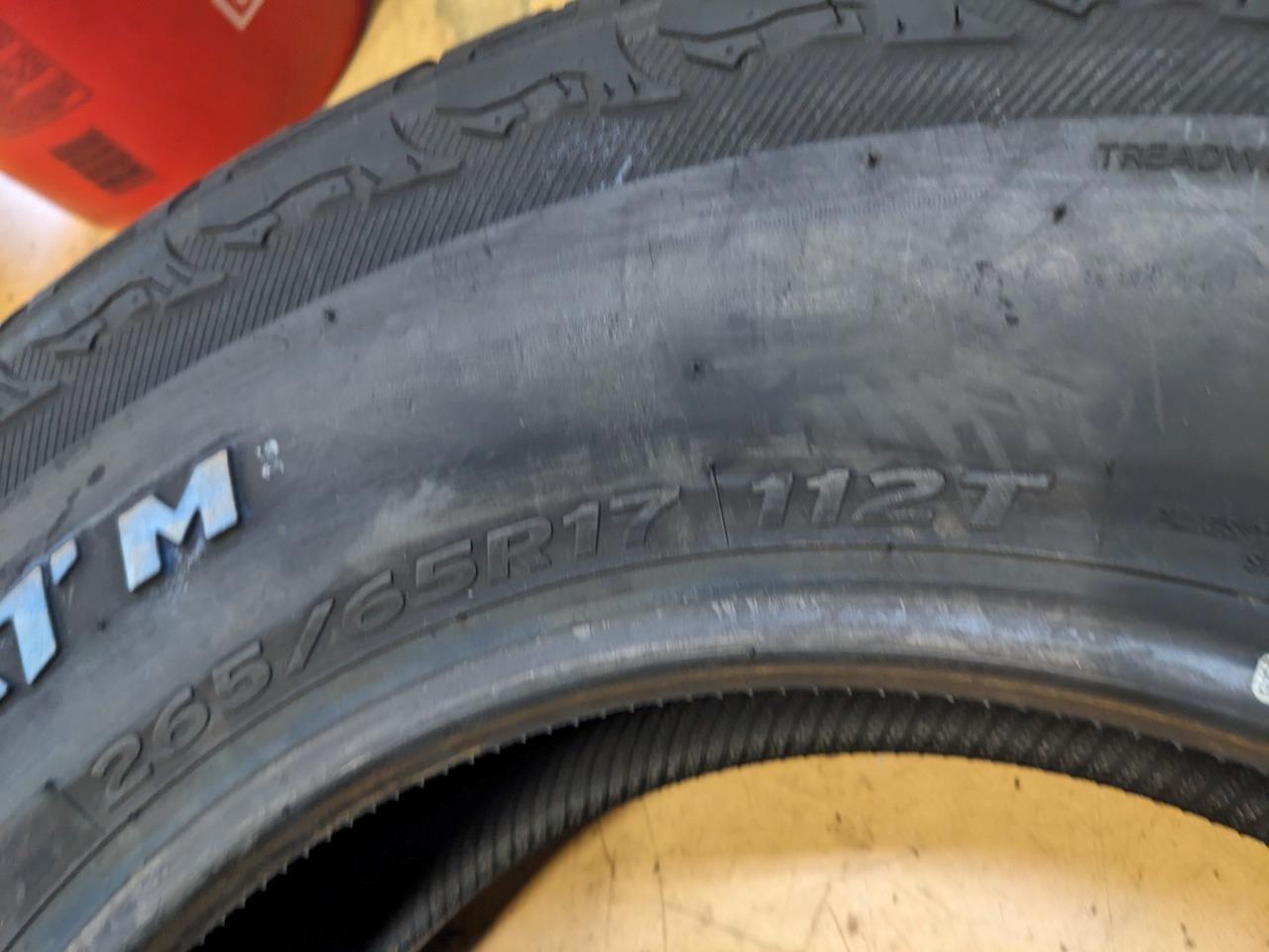 2 HANKOOK DYNAPRO ATM WL P 265 65 17 112 SL TIRES 1021750 CQ3