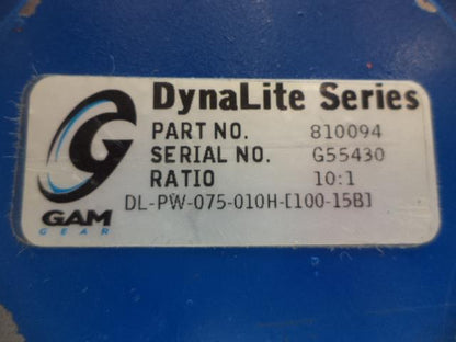 NEW DYNA-LITE SERIES DL-PW RIGHT ANGLE HYPOID GEARBOX 3500RPM 10:1 RATIO R34T1