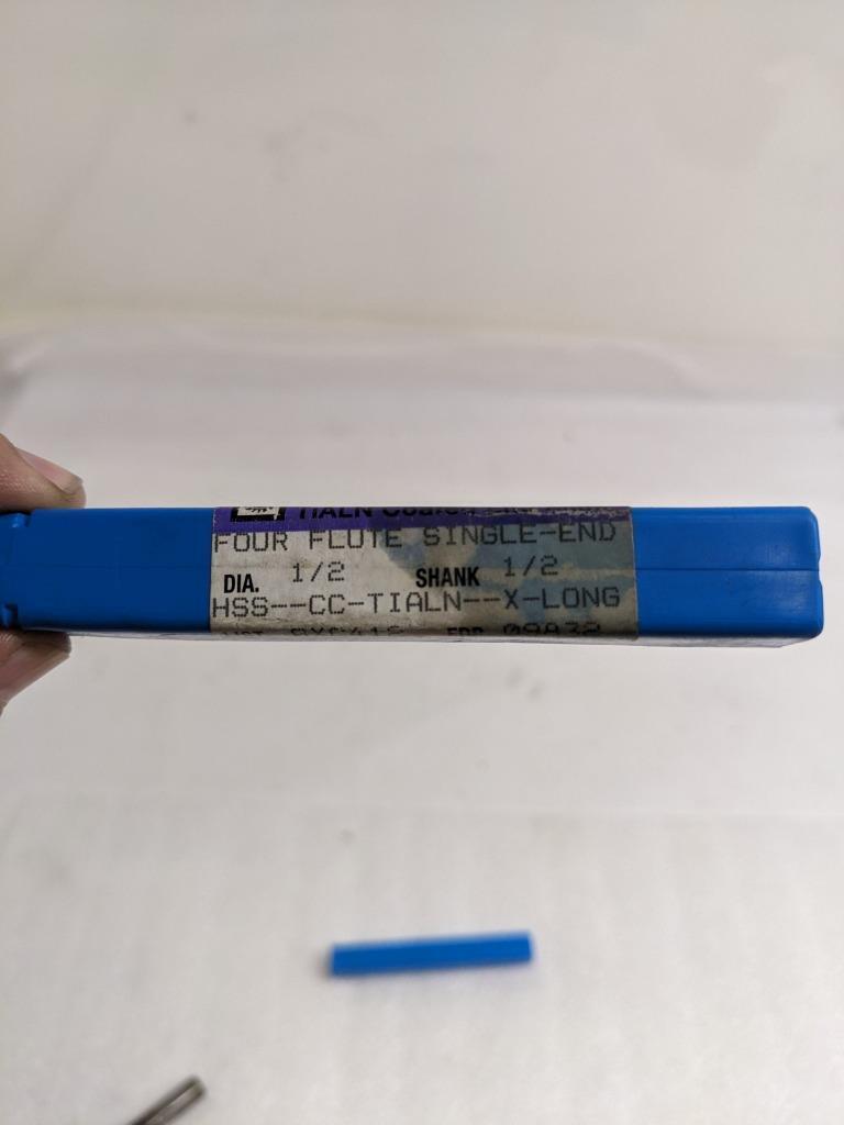 NIAGARA CUTTERS 09832 4-FLUTE1/2" DIA. 5" OAL HSS-CC-TIALN END MILL NEW R22T5