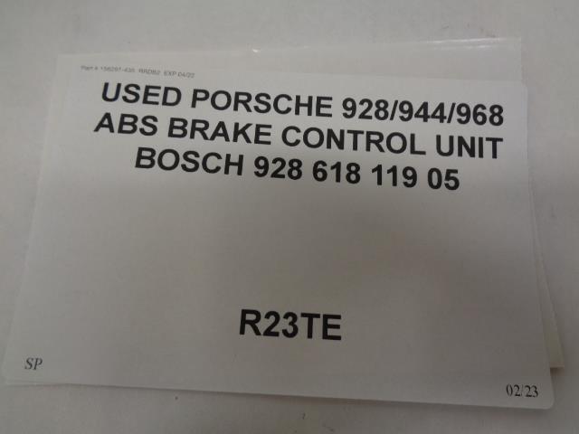 USED PORSCHE 928/944/968 ABS BRAKE CONTROL UNIT BOSCH 928 618 119 05 R23TE