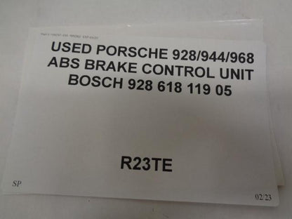 USED PORSCHE 928/944/968 ABS BRAKE CONTROL UNIT BOSCH 928 618 119 05 R23TE