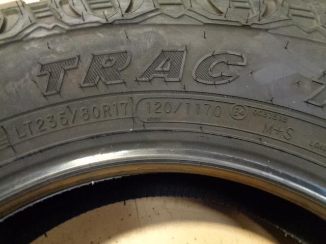 2 HERCULES TERRA TRAC T/G MAX LT 235 80 17 120/118Q LRE 1PLY A/T TIRES 09110 BQ3
