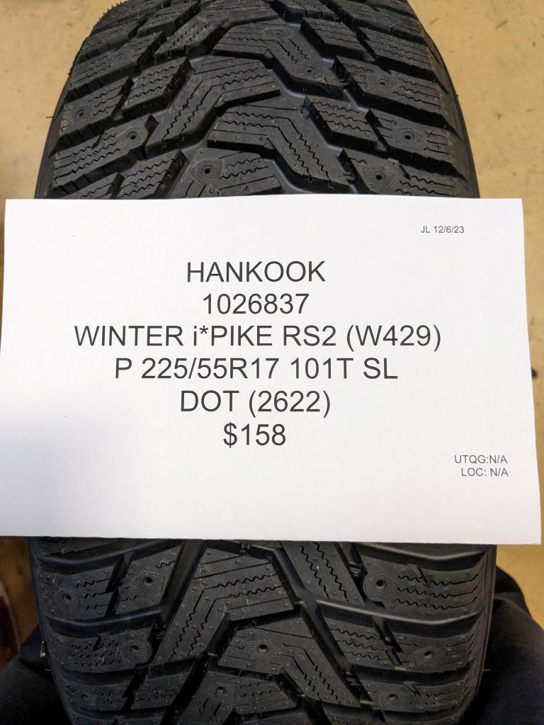 HANKOOK WINTER i*PIKE RS2 (W429) P 225 55 17 101T  SL TIRES 1026837 BQ4