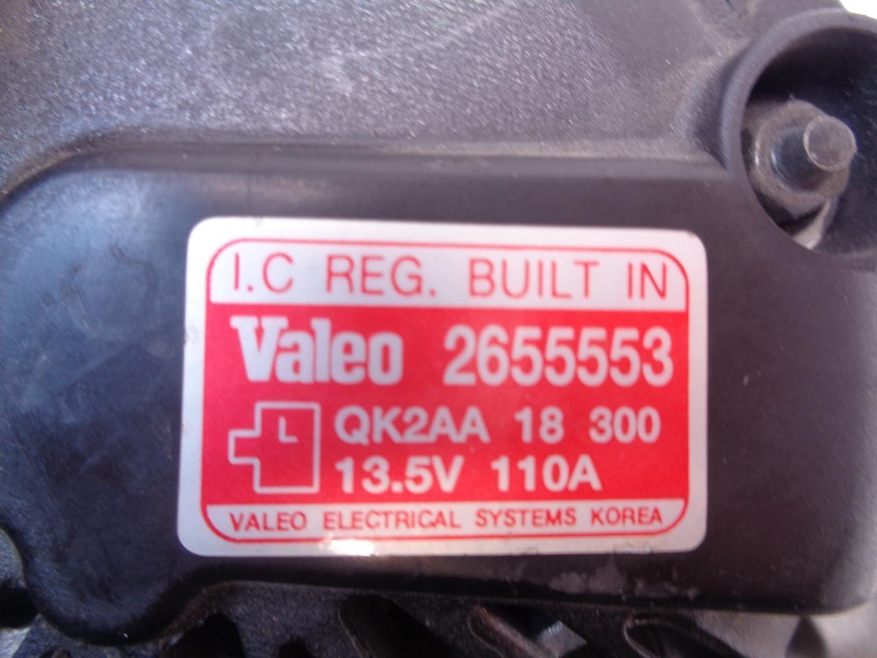 NEW VALEO ALTERNATOR 12V FOR KIA SEPHIA/SPECTRA 2655553 R14B1