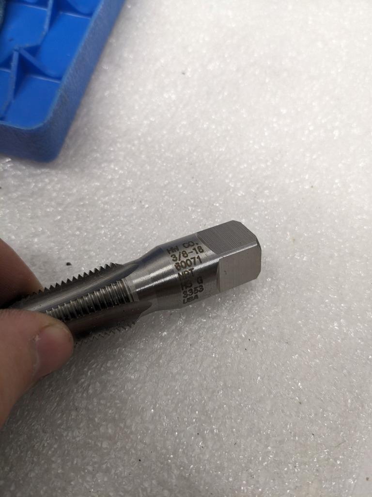 HANSON WHITNEY 60071 HIGH SPEED GROUND 3/8-18 THREAD TAPS HS G NEW R22T5