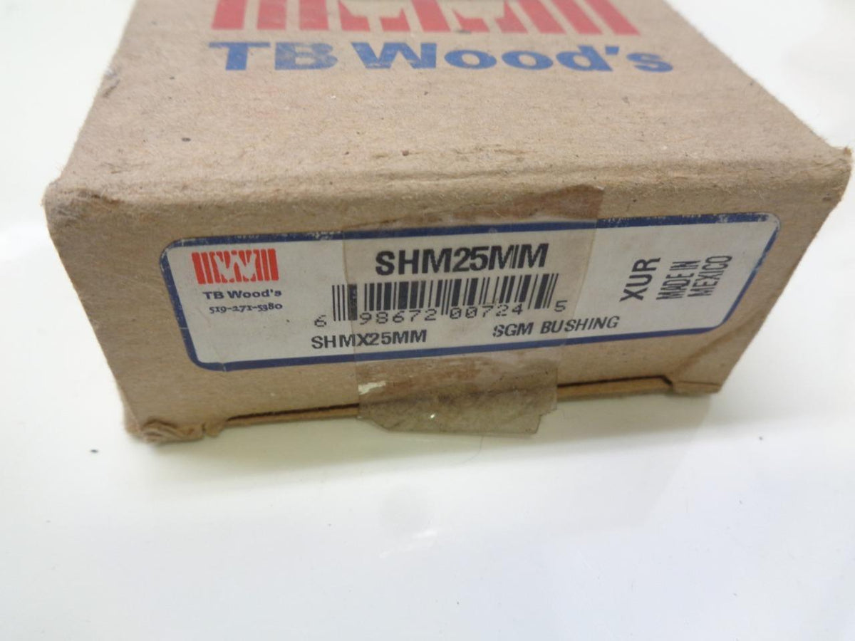 1 NEW TB WOODS SHM25MM SURE-GRIP BUSHING STANDARD KEYWAY R15T2
