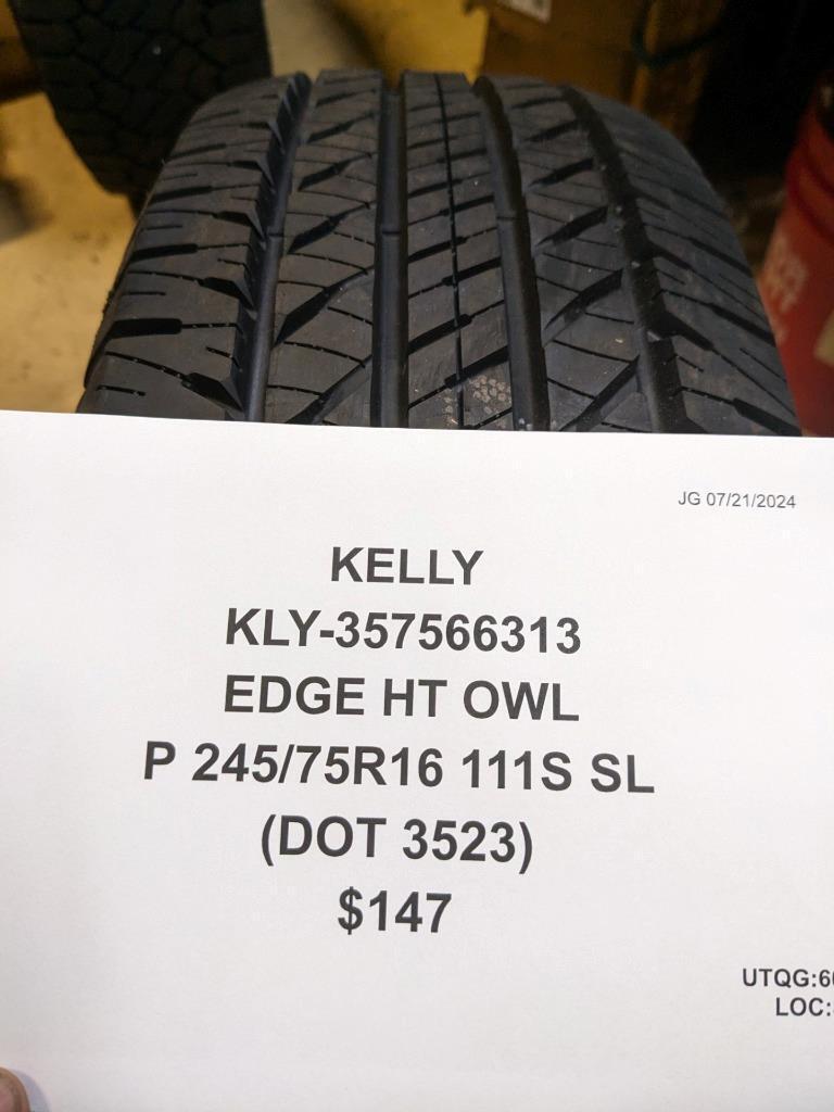KELLY EDGE HT OWL P 245 75 16 111S SL TIRE 357566313 CQ3