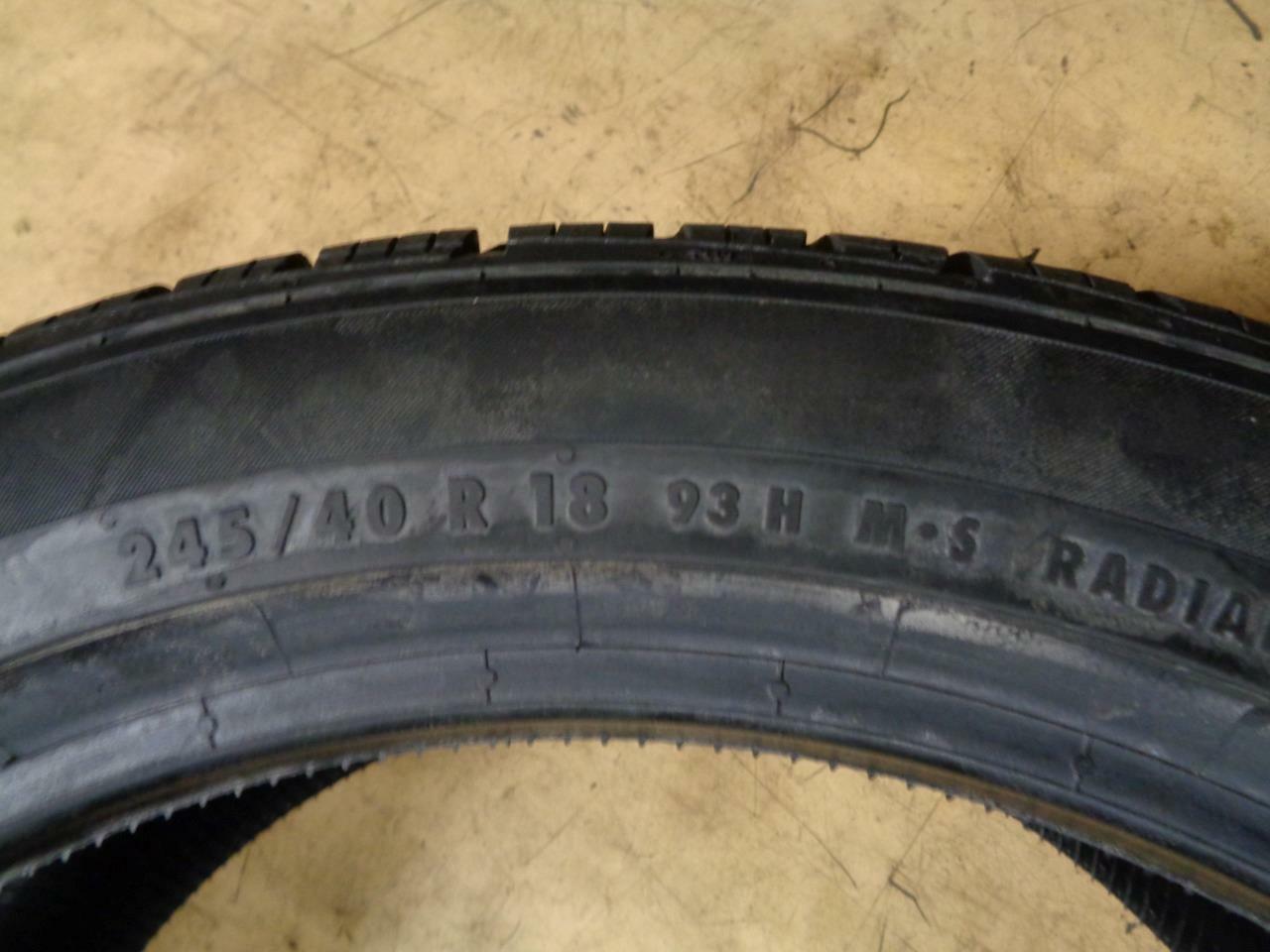 1 New Continental ProContact TX (AO) AUDI 245/40 18 93H SL 1549876