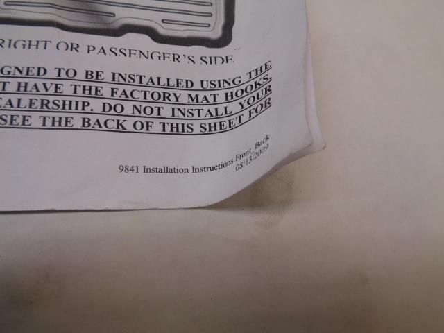 USED HUSKY LINERS WEATHER BEATER FLOOR LINERS FOR 2012-13 4 DOOR HONDA CIVIC SR