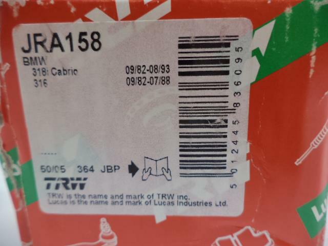 1 NEW TRW FRONT STEERING TIE ROD ASSEMBLY FITS BMW JRA158 R9