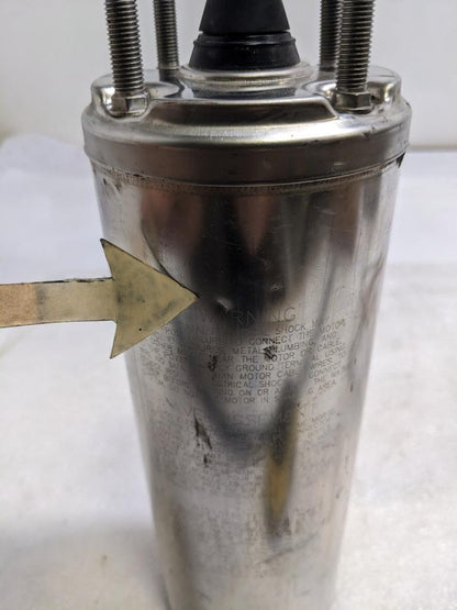 FRANKLIN ELECTRIC 2345229404 SUBMERSIBLE WELL MOTOR 3-WIRE 460V 3/4HP 3PH NEW H2