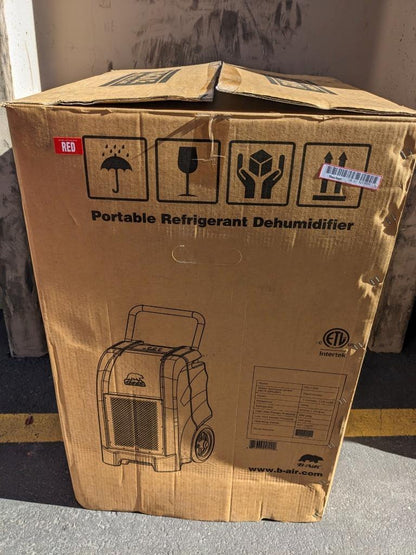 B-AIR VG1500 VANTAGE DEHUMIDIFIER RED 7.3 AMPS 76 PPD AHAM 150 PPD SAT NEW B2
