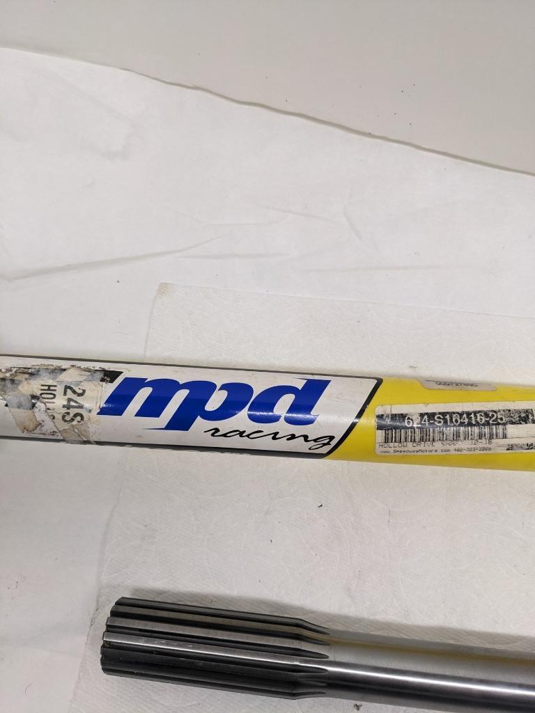 MPD RACING 25" LONG HOLLOW STEEL DRIVE SHAFT 10-16 SPLINE NEW R9