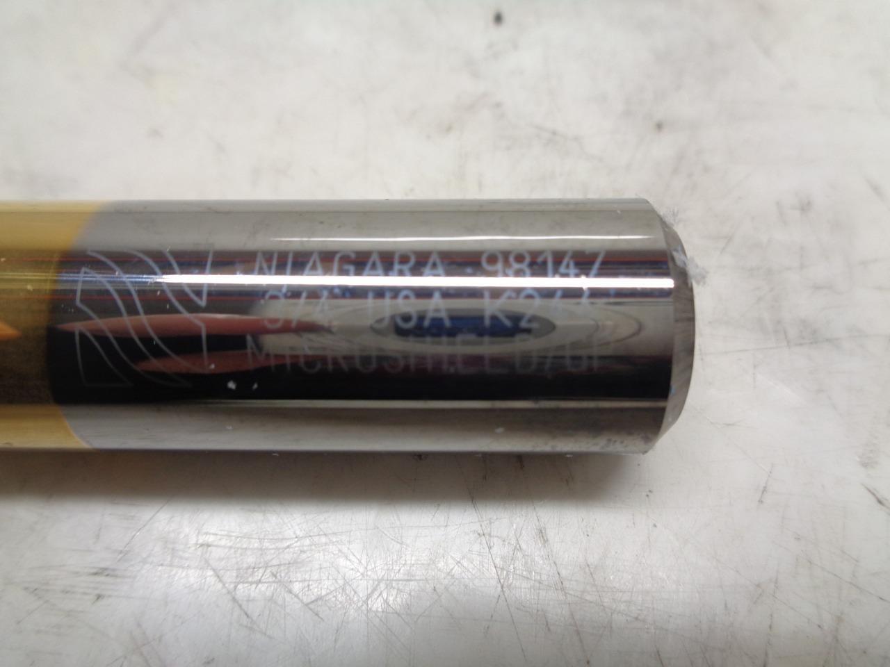 NIAGARA 98147 CARBIDE END MILL MICROSHIELD COATING 3/4"x1-1/2" 4 FLUTE R22T6BA