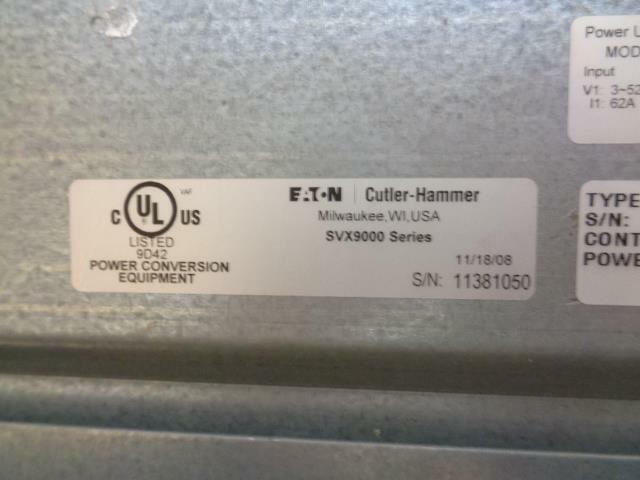 NEW DAMAGED EATON SVX9000 SERIES CUTLER-HAMMER MODEL ID: 11381054 BSR