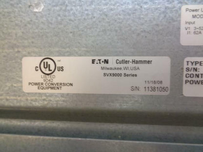NEW DAMAGED EATON SVX9000 SERIES CUTLER-HAMMER MODEL ID: 11381054 BSR