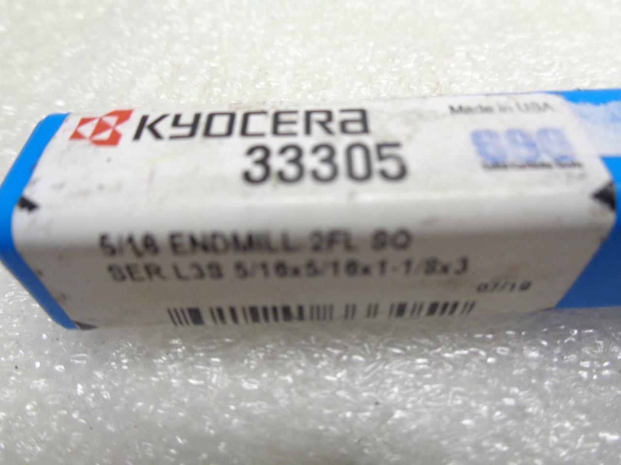 KYOCERA SGS 5/16" END MILL 2FL SQUARE 33305 R22T8BM