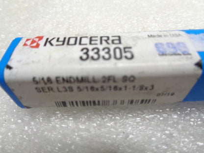 KYOCERA SGS 5/16" END MILL 2FL SQUARE 33305 R22T8BM