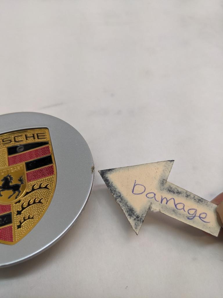 PORSCHE GRAY COLORED CENTER CAP (2) 7L5601149 NEW R21T2