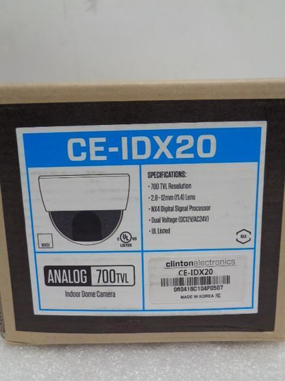 NEW CLINTON ELECTRONICS CE-IDX20 ANALOG IDX SERIES SECURITY CAMERA R28