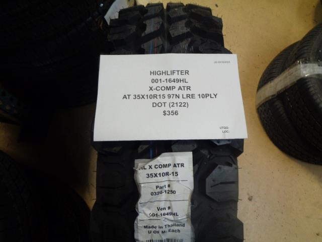 1 HIGHLIFTER X-COMP ATR AT 35 10 15 97N LRE 10PLY 001-1649HL TIRE BQ1