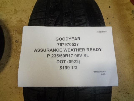 1 GOODYEAR ASSURANCE WEATHER READY P 235 50 17 96V SL 767970537 TIRE BQ2