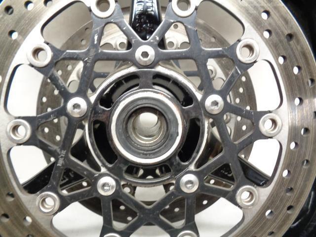 NEW ENKEI FRONT AND REAR MOTORCYCLE WHEEL FRONT 3X17 REAR 6X17 WITH USED ROTORS