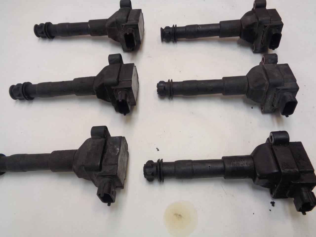 USED SET OF 6 PORSCHE 996 986 BOXSTER BERU IGNITION COILS 996.602.102.00  R25T5