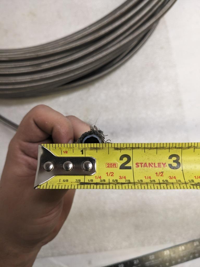 DANFOSS SC-6 EVERFLEX SS 304 TEFLON HOSE 168.5' OAL 0.31" ID 0.46" OD NEW R5