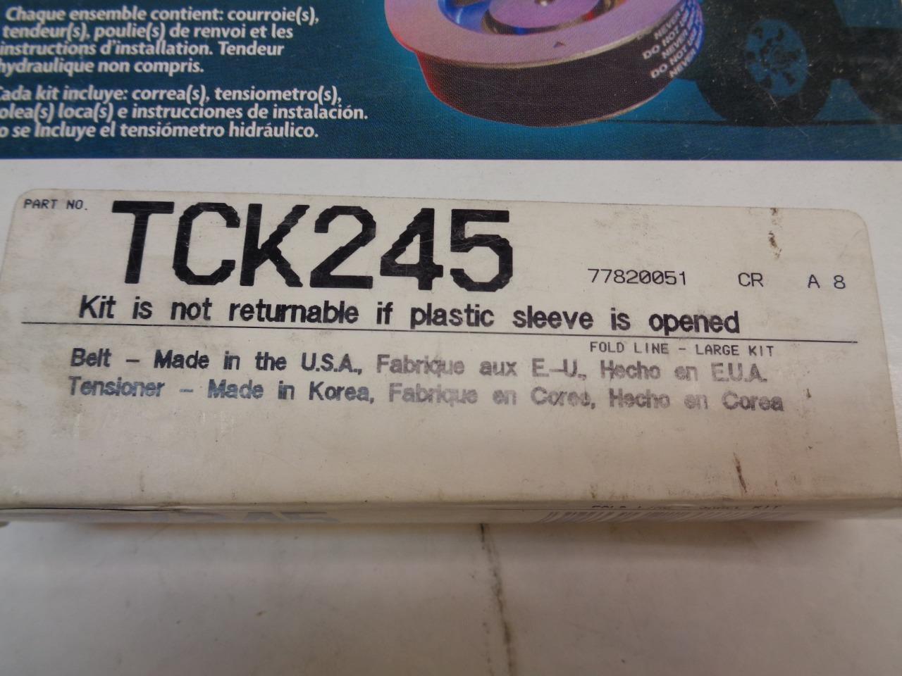 1 NEW GATES TIMING COMPONENT KIT TCK245 R15T2