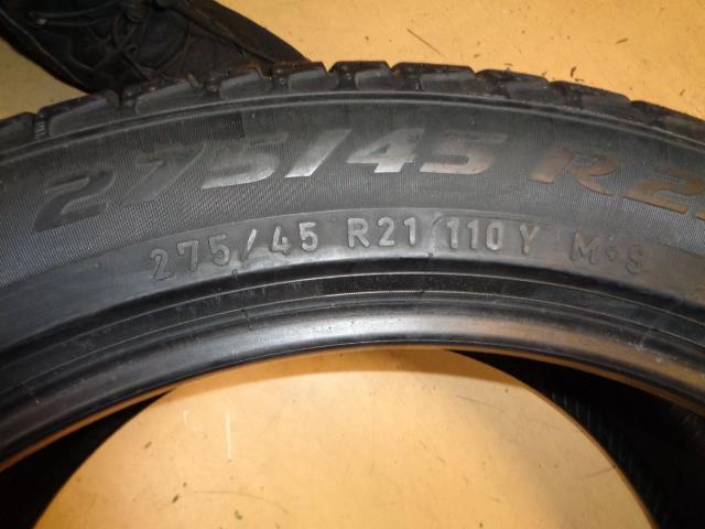 USED PIRELLI P ZERO A/S (LR) (PNCS) (FOAM) P 275 45 21 110Y XL TIRE 3432500 BQ4