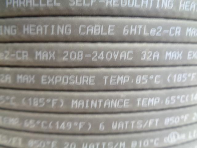 PARALLEL SELF-REGULATING HEATING CABLE 6HTLe2-CR 6 W/FT 20160821803 1000FT H1
