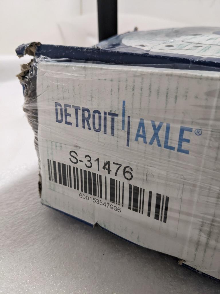 INCOMPLETE DETROIT AXLE S-31476 PAIR FRONT DRILLED SLOTTED ROTOR KIT NEW R6