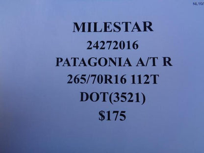 MILESTAR PATAGONIA A/TR P 265 70 16 112T SL ALL TERRAIN TIRE 24272016 AQ4