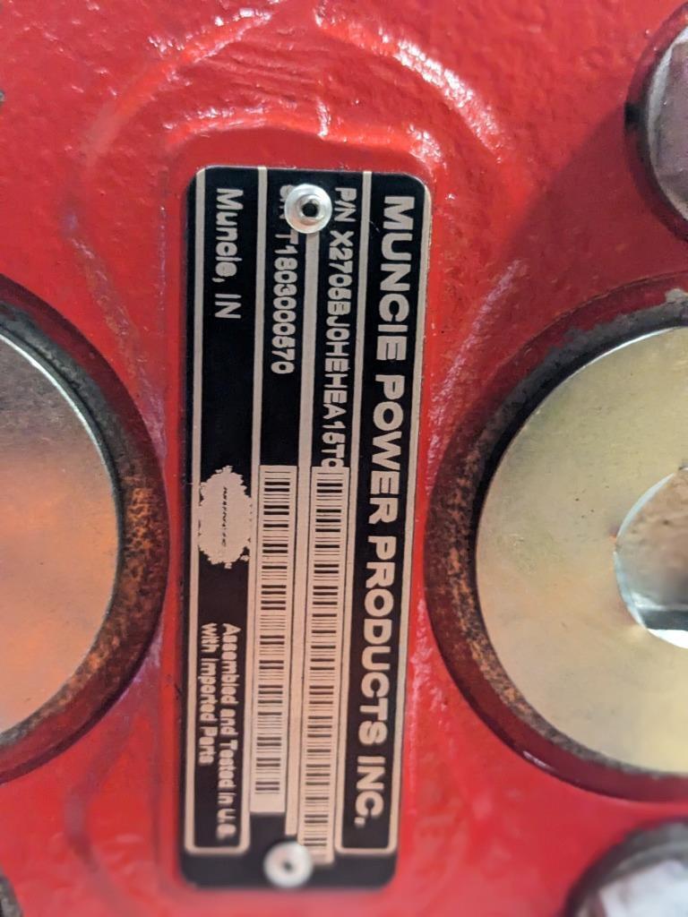 NEW MUNCIE POWER PRODUCTS X2705BJ0HEHEA15T0 HYDRAULIC TANDEM PUMP BSRG6