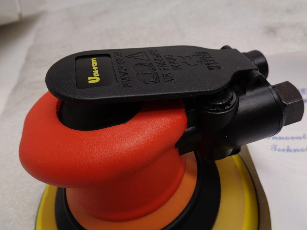 NEW UNI-RAM UPFSANDER-NV FINE ORBITAL SANDER 6" PAD 90PSI NON VACUUM ASSIST R27