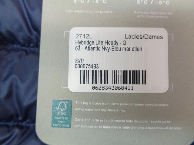 CANADA GOOSE WOMENS HYBRIDGE LITE TECH HOODY ATLANTIC NAVY S/P 2712L NEW SR