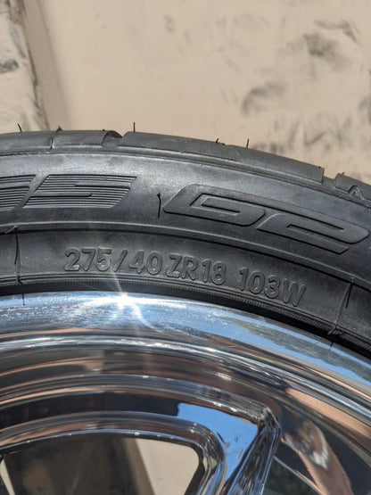 US MAG STAGGERED WHEEL SET 18X10 18X9 5X114.3 NITTO NT555 G2 TIRES 2003484606 B2