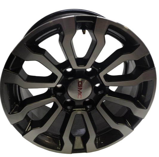 NEW TAKEOFF GMC SIERRA 1500 WHEEL CHARCOAL MACHINED 18X8.5 6X139.7 SR