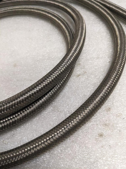 UNBRANDED BRAIDED METAL CPE HOSE 14' OAL 7/16" ID 5/8" OD NEW R3T3