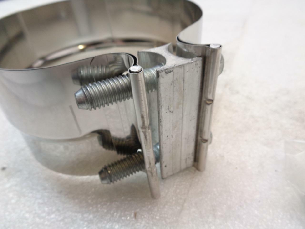 2 PACK NELSON INDUSTRIES TORCTITE 5'' EXHAUST CLAMPS WITH HARDWARE 90368A-10 R10